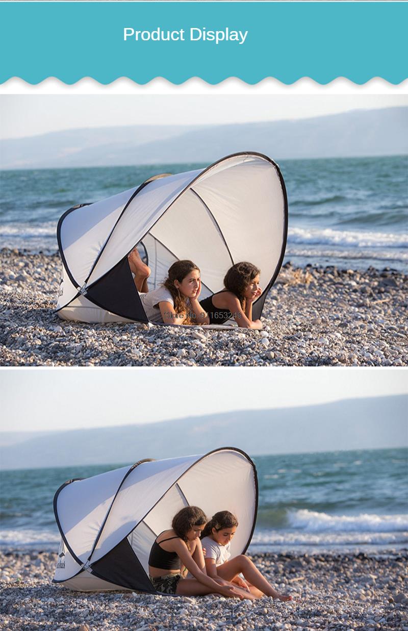 Cheap Goat Tents KL 035 Anti UV Beach Tent Outdoor Automatic Quick Opening Folding Camping Fishing Tent Portable Awning Sunshade Sun Shelters   